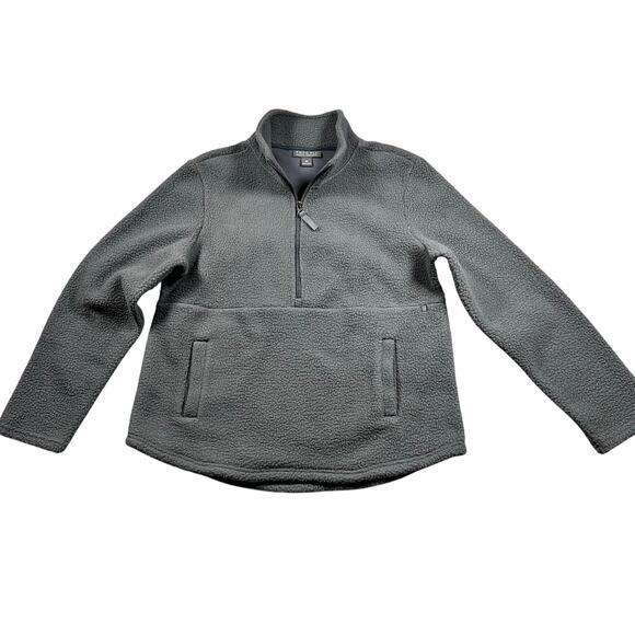 Free Fly Pullover Bamboo Fleece Sweatshirt Size Medium Green - Picture 4 of 9